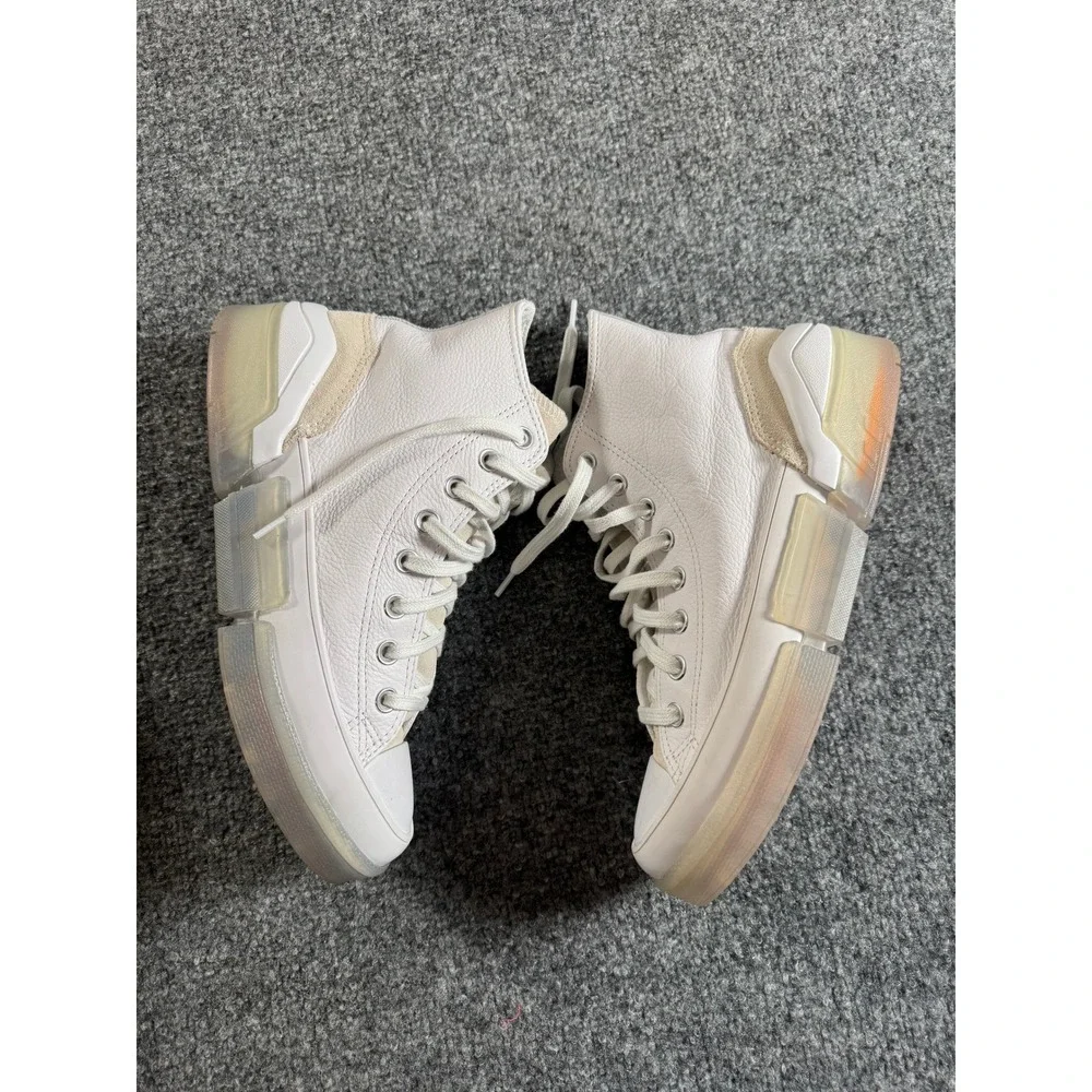 Converse Chuck Taylor All‎ Star CX 2-in-1 White Leather High Top Sneakers Shoes - Picture 4 of 12
